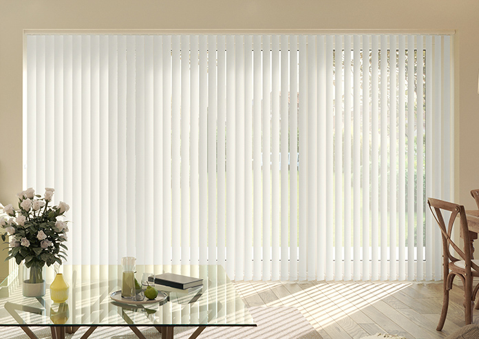 Toulouse (Blackout), Textured Cream - Vertical Blind - Image 3